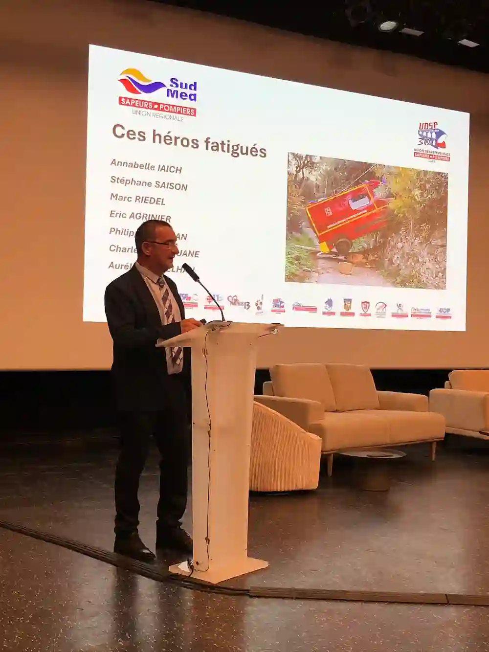 Association APTE, Thierry Nutti Président de l'union régionale des sapeurs pompiers Sud Med