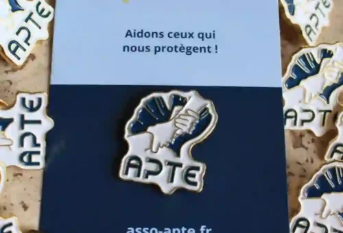 Association APTE, Pin's à l'éfigie de l'association APTE